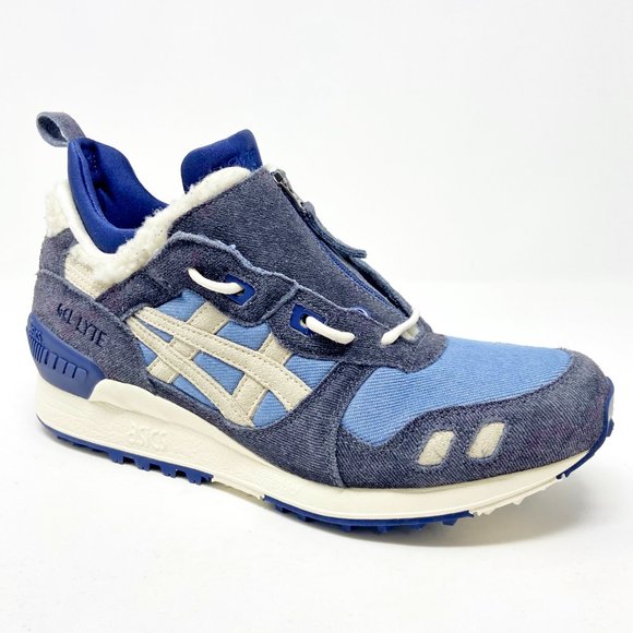 Asics Gel-Lyte MT Gris Blue Birch Kith Mens Suede Sneakers 1191A204 400 - Picture 2 of 5